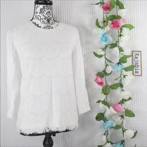 J. CREW Fact. Lace Layered Top NWT Size XXS
